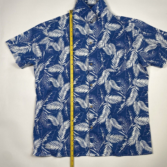 Coofandy Short Sleeve Button Down Hawaiian Shirt Blue Mens Size XL Brand New - Picture 2 of 9